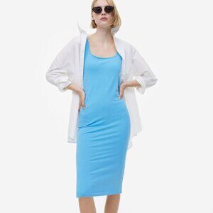 NWT SKY BLUE MIDI DRESS
